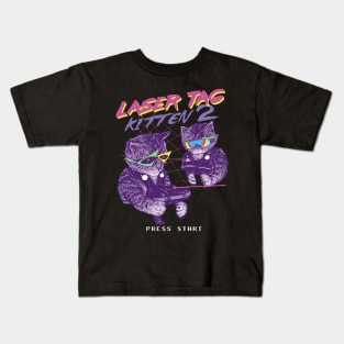 laser tag kitten Kids T-Shirt